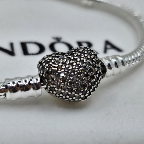Pandora Heart ❤️ snake chain bracelet. - Picture 5 of 7
